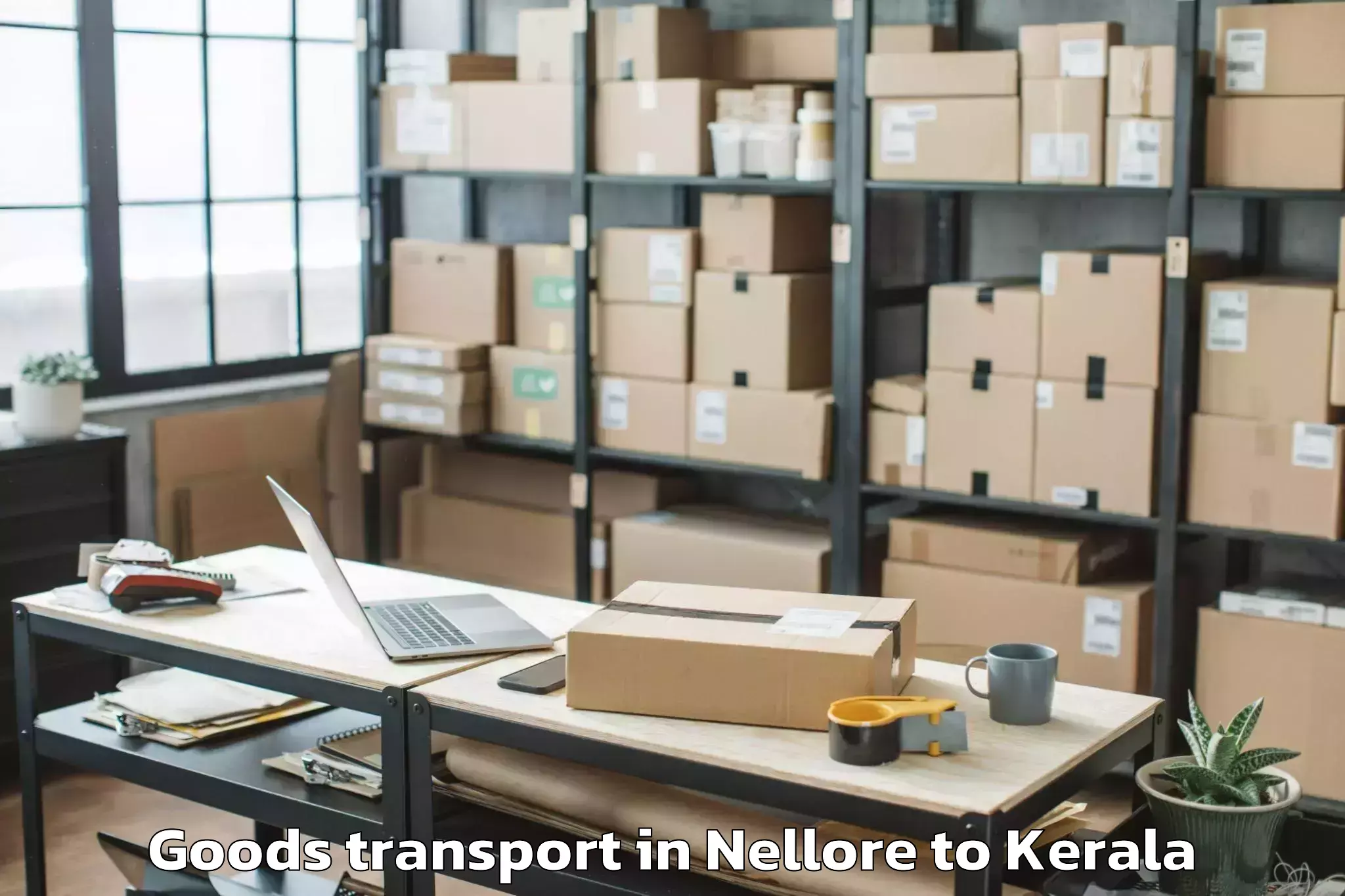 Professional Nellore to Pariyapuram Goods Transport